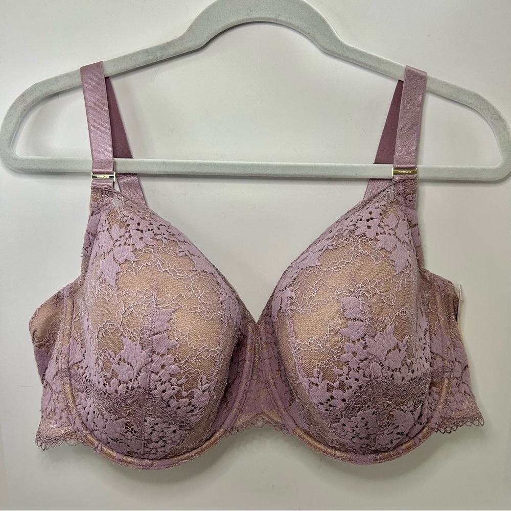 NWT ThirdLove T-Shirt Evening Violet Lace Bra 42E